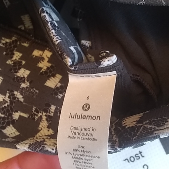 NWT Lululemon Energy Bra *Longline, 6, PLGG - Picture 6 of 6